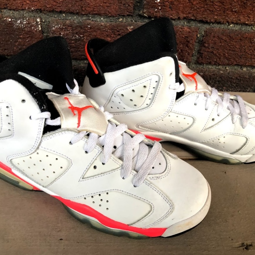 Nike Air Jordan 6 Retro GS White Infrared